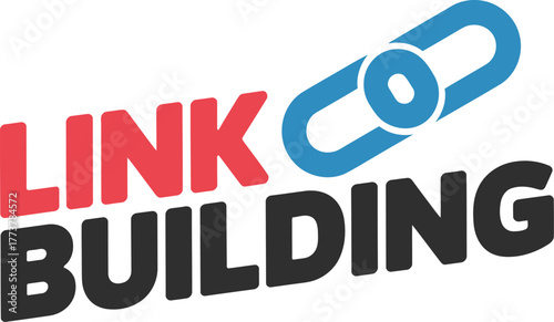 Link Building SEO Marketing Graphic Vector