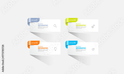 Steps infographic design