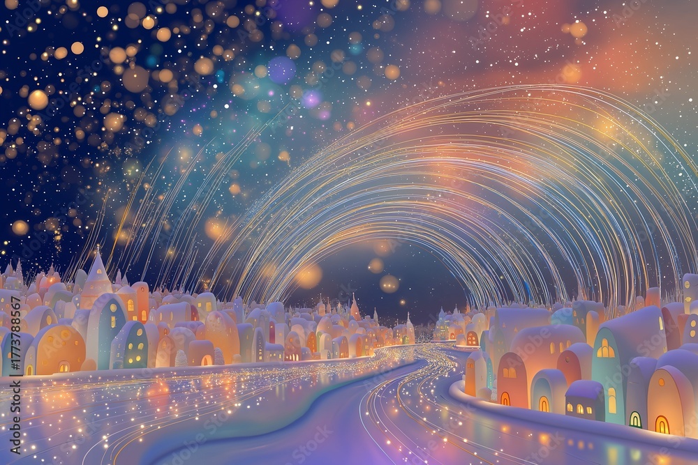 Obraz premium Christmas Town