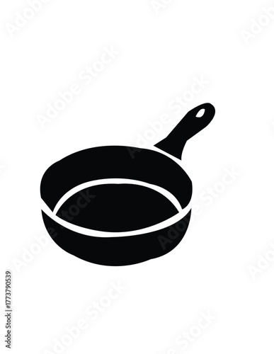 frying pan isolated on white