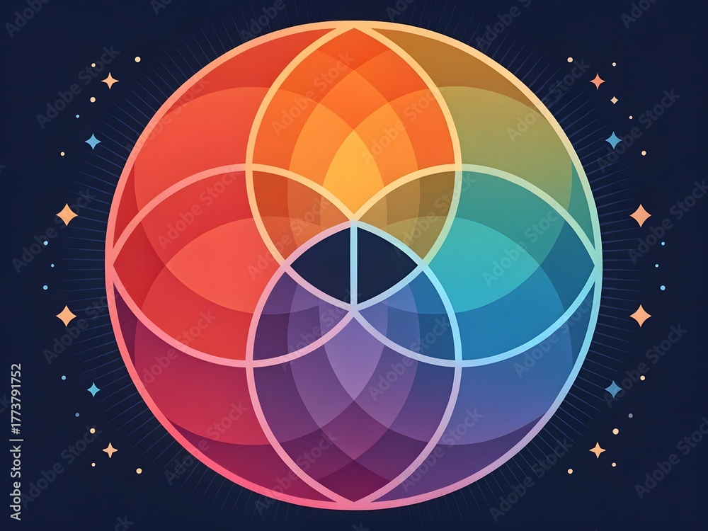 Obraz premium Colorful space shuttle launch with abstract rainbow design