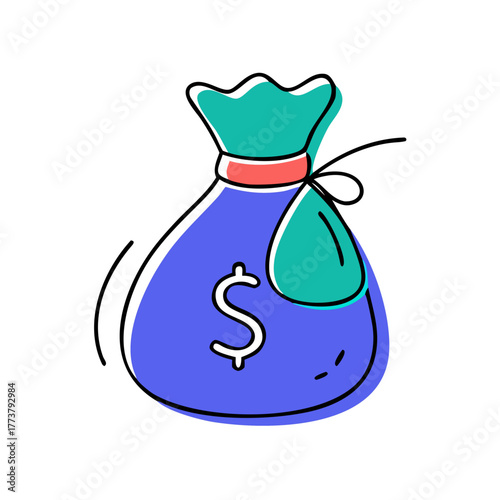 Secure Your Financial Future: A vibrant money bag illustration representing wealth, savings, and investment opportunities for lasting prosperity