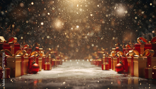 magical christmas fantasy background