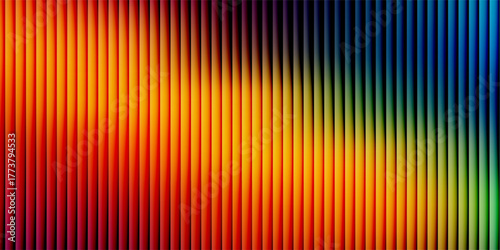 A dynamic abstract background featuring a smooth transition of colors from fiery red and orange to deep blue and teal overlaid with a fine grain