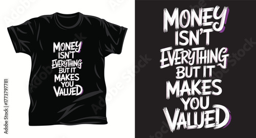 Money graphic vector t shirt design print