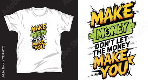 Money graphic vector t shirt design print