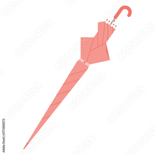 red umbrella vector illustration