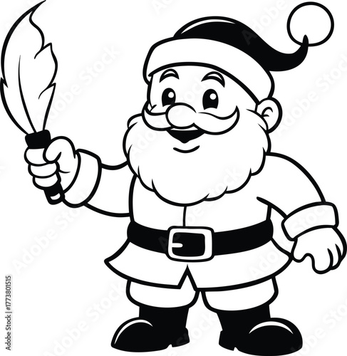 santa claus with a bag