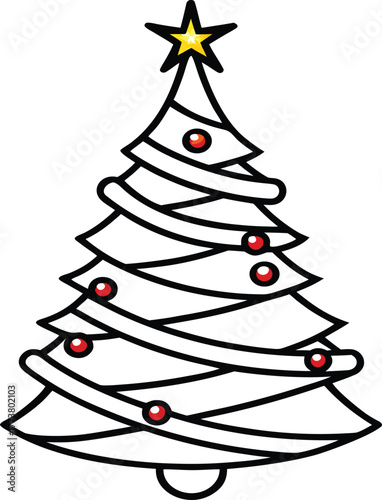 abstract christmas tree