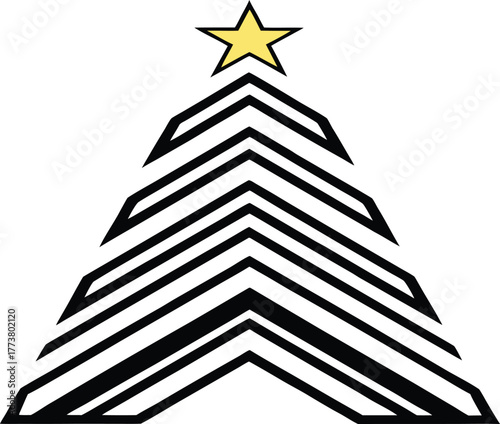 abstract christmas tree