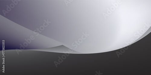 A rich and vibrant abstract mesh gradient with a smooth transition of purple, white, and black colors. The soft curves and subtle noise create an organic feel.