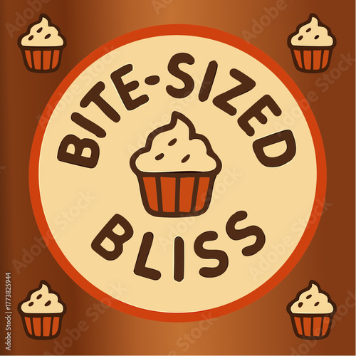 bite-sized bliss cupcake collective miniature pastry indulgence sweetspot bakery branding treatable delight
