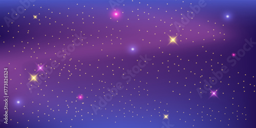 Gradient galaxy background vector design in eps 10