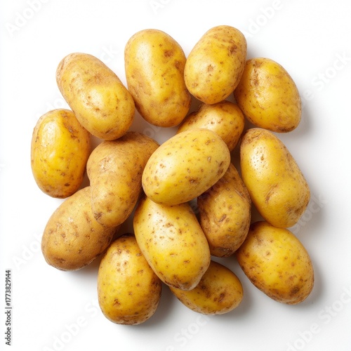 Fresh Potatoes Displayed for Culinary Use