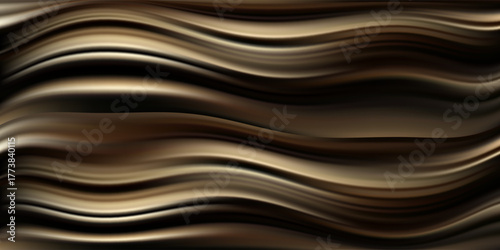Abstract fluid art black metallic free flowing pattern with sepia color tone background.