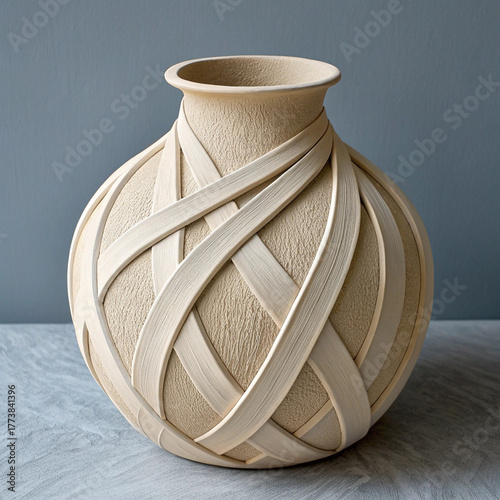 white ceramic vase on wooden background