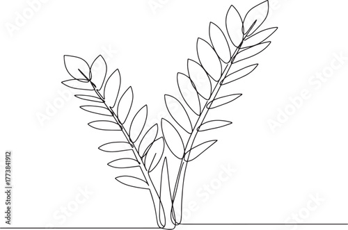 Single line illustration showcasing the elegant simplicity of a