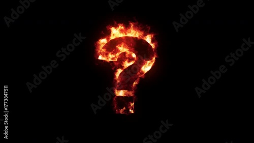 Burning Question mark