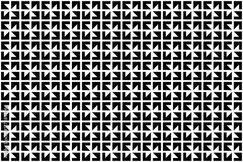 Texture seamless pattern with triangles, monochrome seamless pattern.