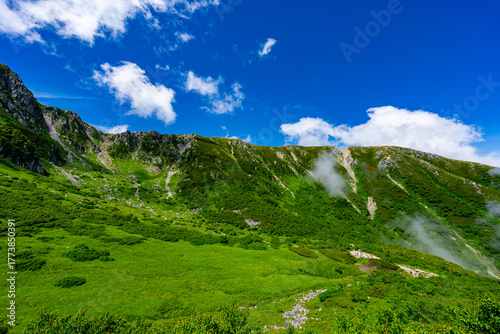 8月の千畳敷カールの風景