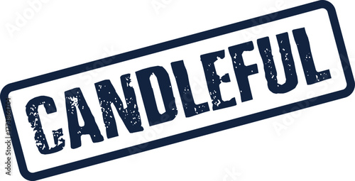 Candleful grunge stamp signifying completeness and abundance for commercial and personal use