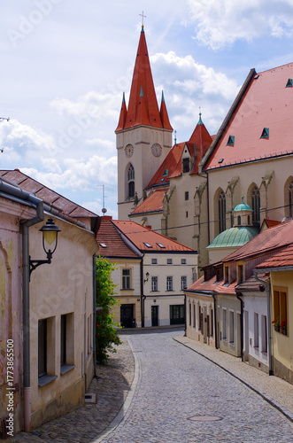 Discover vibrant streets in historic Znojmo, Czechia