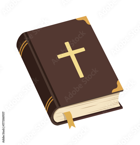 Holy Bible with Golden Cross