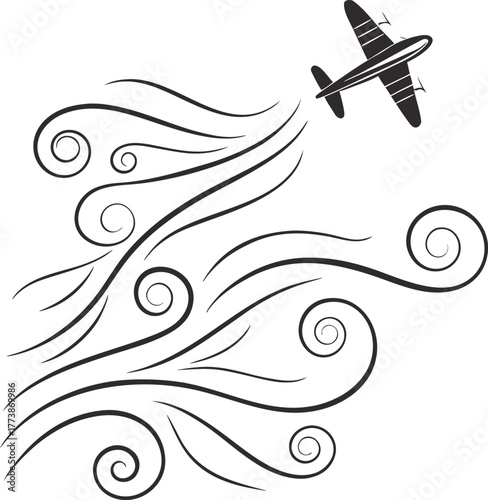 Abstract musical background with a black vector violin illustration set against a floral swirl ornament design border