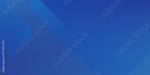 Minimal geometric background. Blue elements with fluid gradient. Dynamic shapes composition. Vector illustration