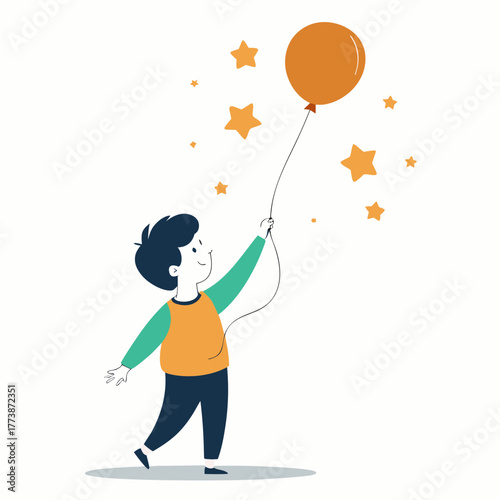 Children playing together with colorful beads silhouette