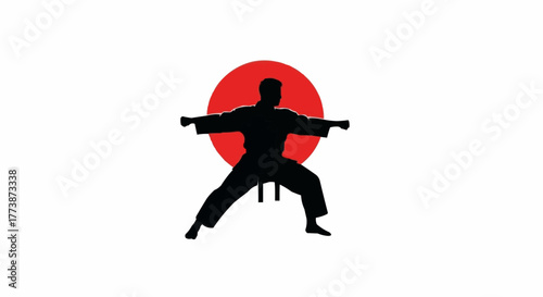 silhouette of a young man jumping