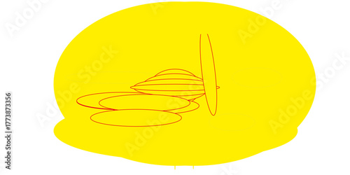 Goldfish in a bowl illustration with water, cartoon style vector icon for a summer logo or a fresh food design