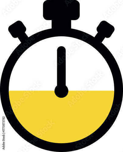 Stopwatch vector for time measurement