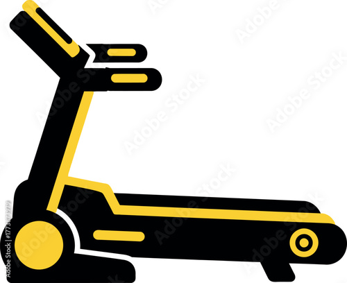a exercise treadmill vector