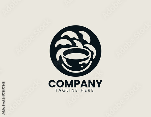 Traditional Italian Ravioli Dish Elegantly Served on a Round Plate with Rich Sauces and Fresh Basil Vector Illustration