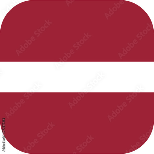 Latvia Flag Rounded Square ...