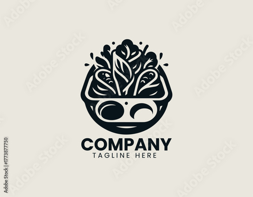 Traditional Eastern European Cabbage Rolls Dish Elegantly Served on a Round Plate with Dipping Sauces Vector Illustration