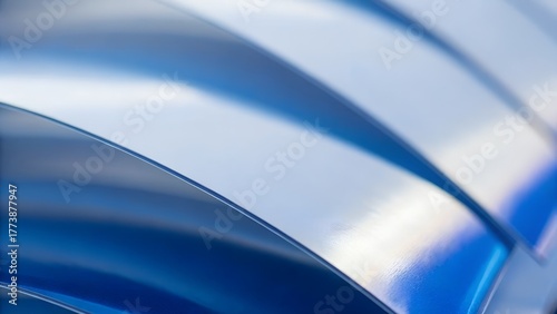 Metal Wave Texture Background 8K Seamless Blue Gloss