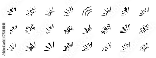 Retro starburst and light explosion outline. Abstract graphic with vintage crayon texture and festive glow. Perfect for holiday background or firework illustration. Minimal cute vector art.