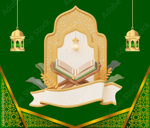 Elegant Islamic pattern background design