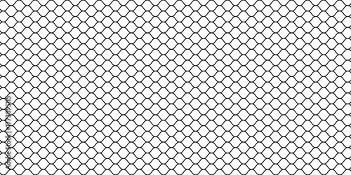 Black metal mesh seamless pattern vector illustration. Metal grid pattern. Silhouette Steel wire Chain link Fence Pattern. vector ilusration