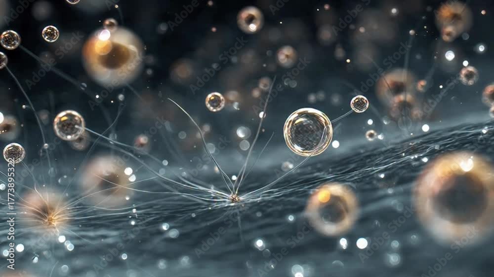 custom made wallpaper toronto digitalDynamic microscopic organisms interacting in a vibrant biological environment, perfect for science, medical research, or educational projects, captivating visuals of cellular life