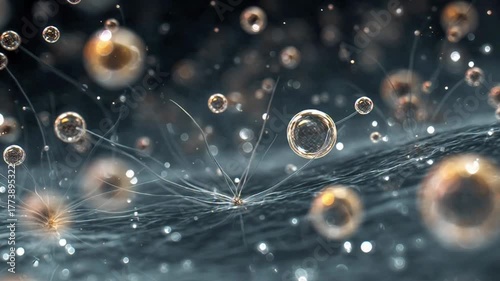 Wallpaper Mural Dynamic microscopic organisms interacting in a vibrant biological environment, perfect for science, medical research, or educational projects, captivating visuals of cellular life Torontodigital.ca