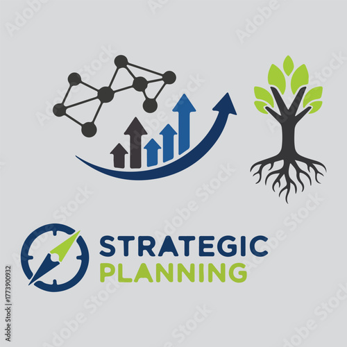 Strategic Planning for Growth and Sustainability Logo - Business Development