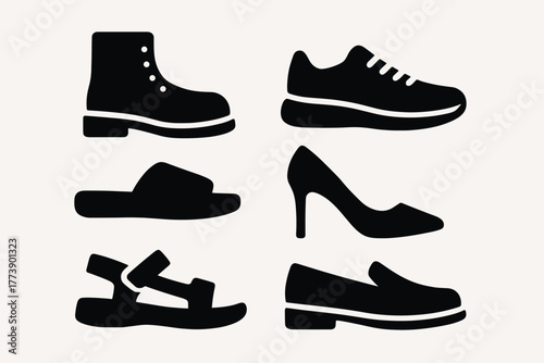 Silhouette shoe collection boots, sneakers, sandals, heels, loafers