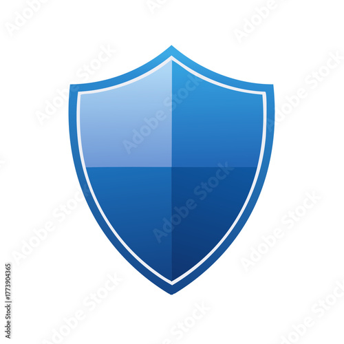 Free Download Glossy Blue Shield Icon Symbolizing Digital Security Data Protection and Privacy - GFXLoad