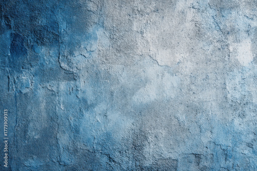 Obraz premium Textured surface in varying shades of blue and gray with uneven tone transitions for an engaging background effect and depth, perfect for creative projects or professional design needs