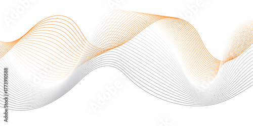 Abstract vector wave line template. swoosh speed line music and science technology vector flow background . Wave Swirl, frequency sound wave, twisted curve .	
