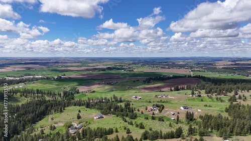 Drone looking towards Palouse.