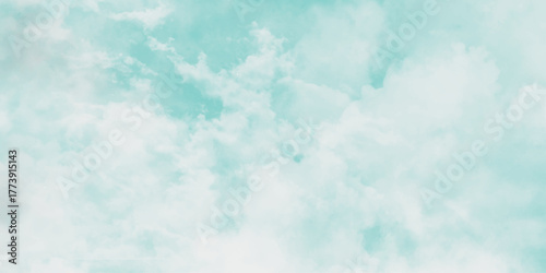 blue sky and cloud background. Hand-Painted Sky-Inspired Watercolor Texture in Pale Blue with Light Cloudy Accents and Dreamy Surface Feel. Abstract background of colorful liquid liner. 